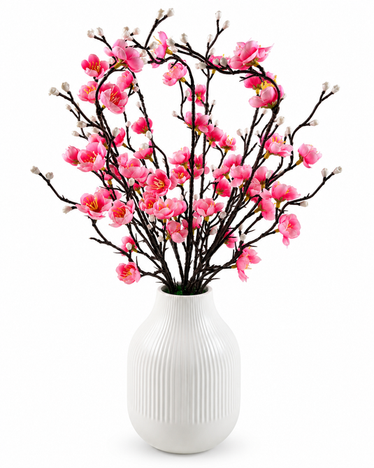 Artificial Blossom Arrangement with Vase