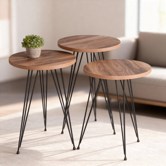 EleganceNest Trio Side Table Set
