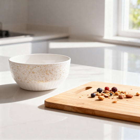 Elegant Patterned Serving Bowl