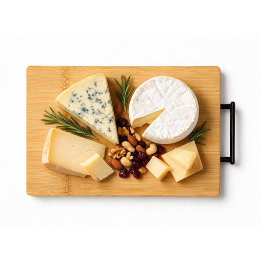 Bamboo Cutting Board with Plastic Handle