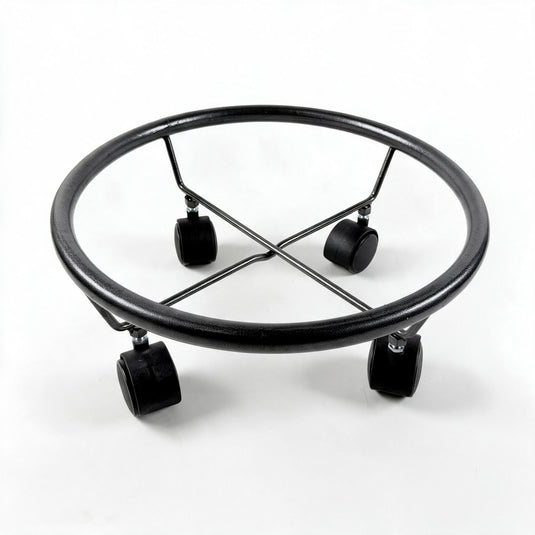 Heavy-Duty Round Metal Utility Stand with Wheels
