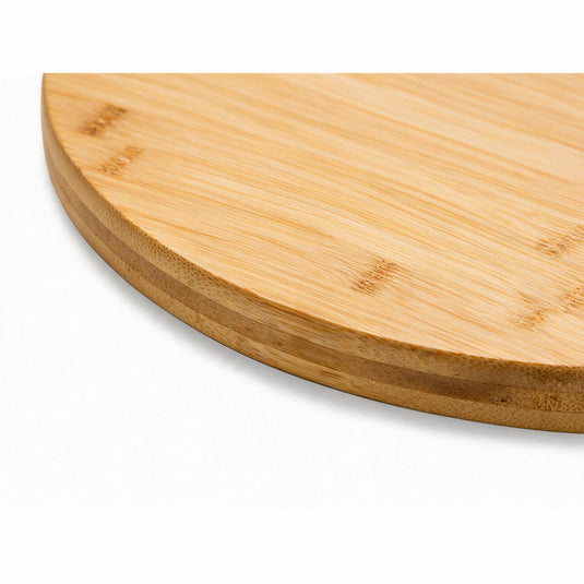 Rotating Bamboo Pizza Serving Board