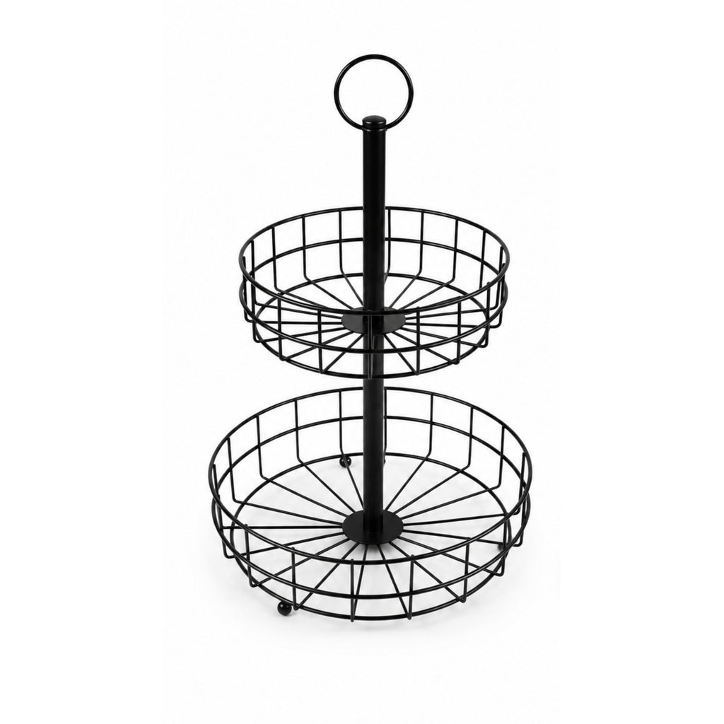 2-Layers Elegant Metal Fruit Holder