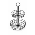 2-Layers Elegant Metal Fruit Holder