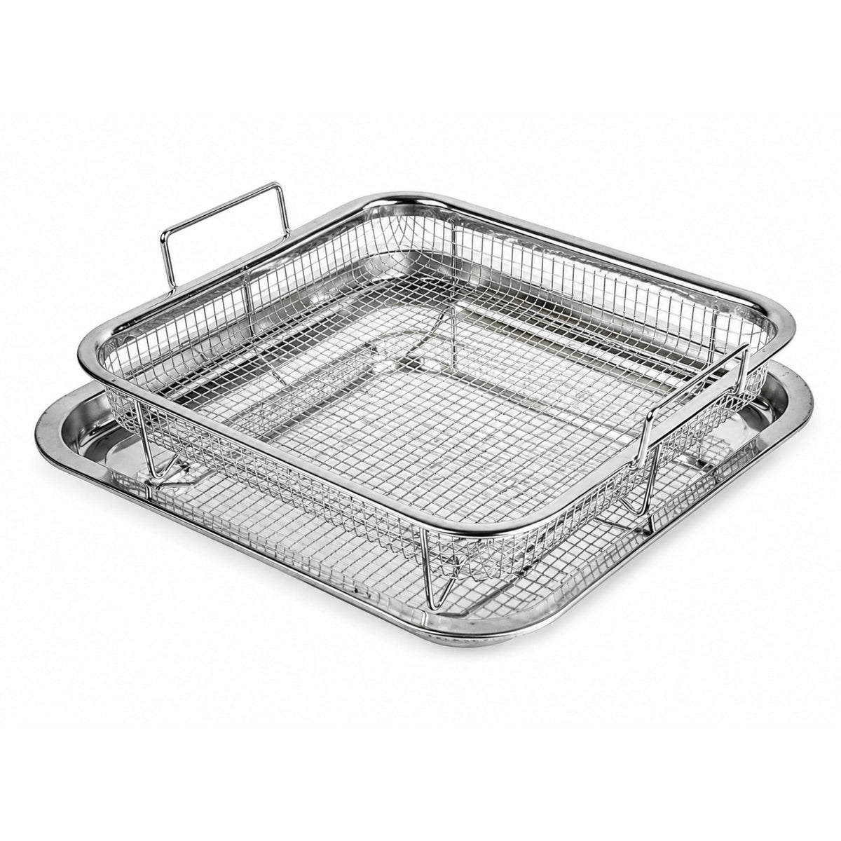 Square Serving Tray - Silver