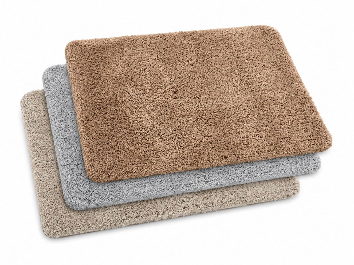 Soft Absorbent Plain Shaggy Bathroom Mat