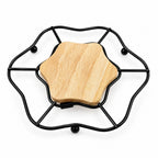 Metal &amp; Wooden Pot Trivet