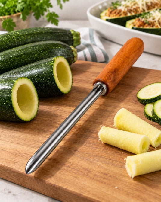 Wooden Handle Zucchini Corer