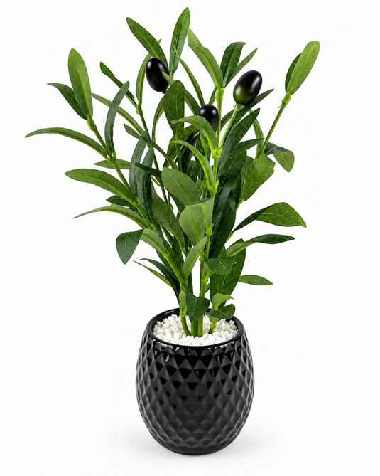 Artificial Olive Plant with Decorative Pot