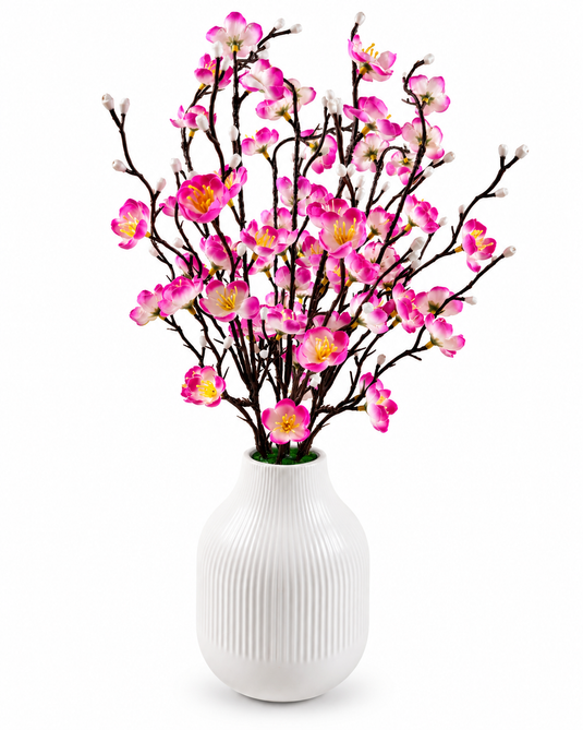 Artificial Blossom Arrangement with Vase
