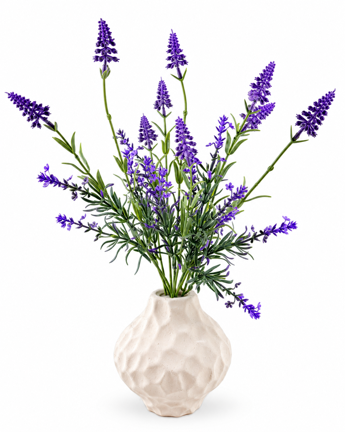 Artificial Lavender Arrangement with Decorative Vase