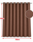 Brown shower curtain 180 by 180 cm