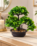 Artificial bonsai plant 25 cm in home decor setting