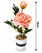 Artificial peony flower plant 38 cm dimensions