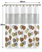 Autumn leaves printed shower curtain 180 x 200 cm