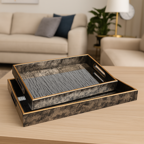 LuxeServe Tray Set