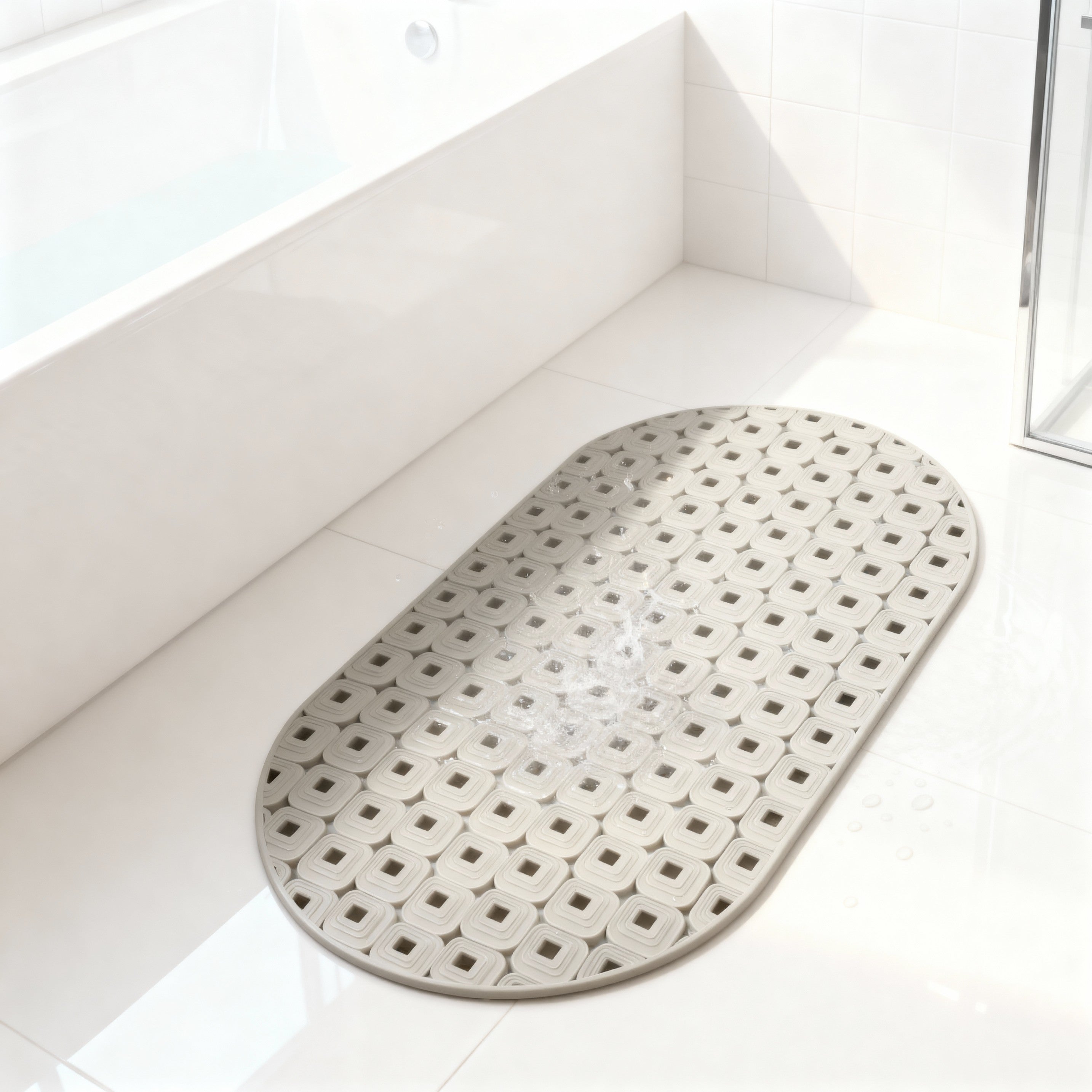 Oval Anti-Slip Bathroom Mat