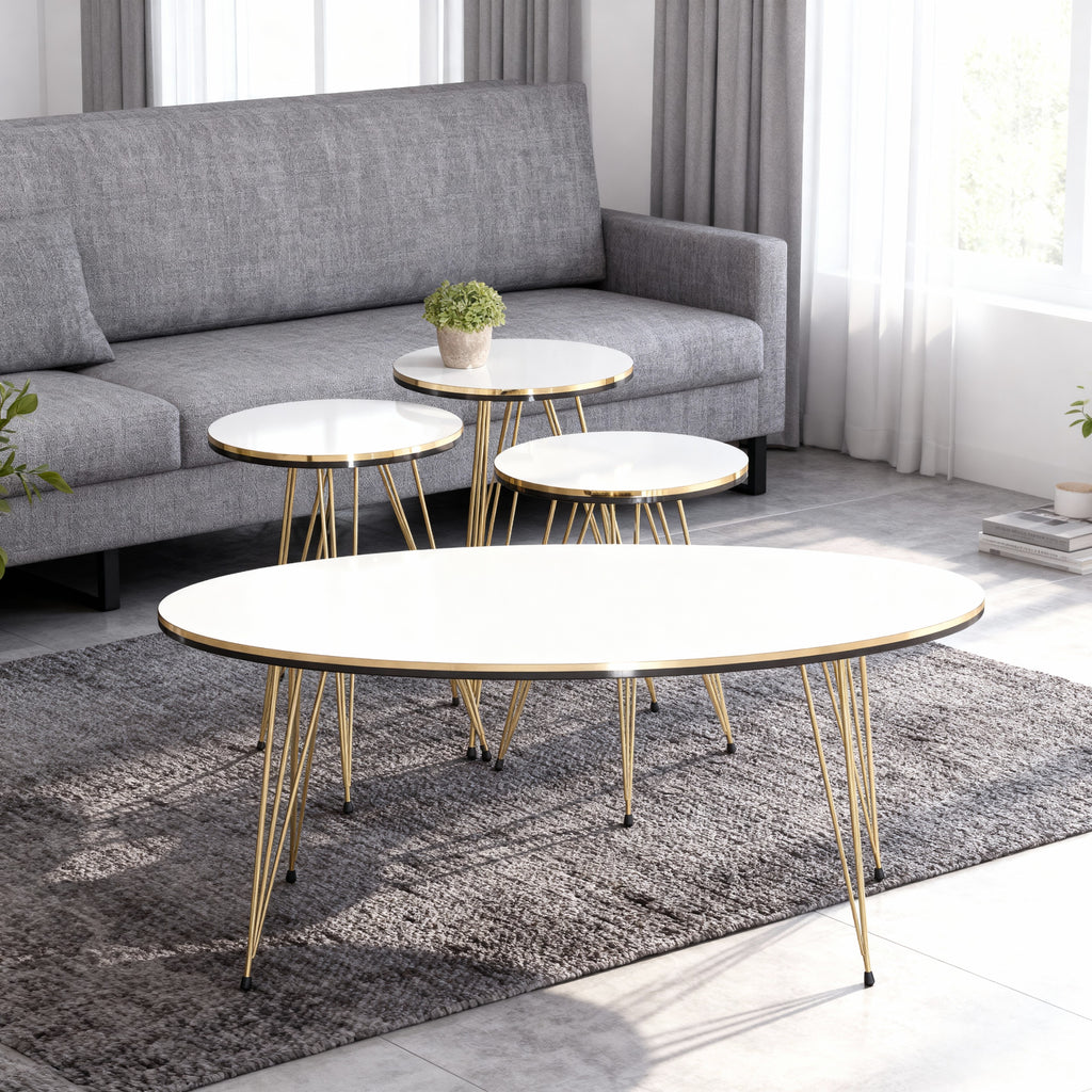 مجموعة طاولة قهوة لوكس نيست الحديثة