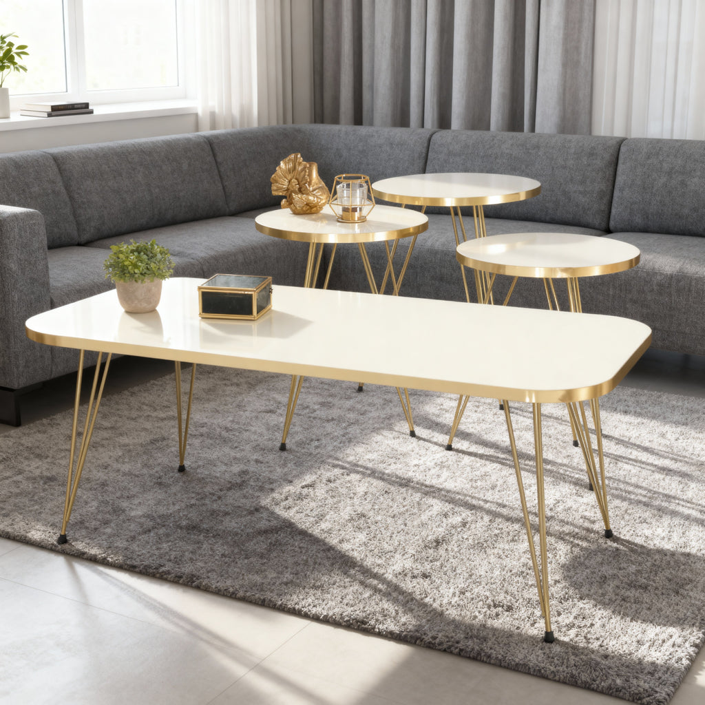 مجموعة طاولة قهوة لوكس نيست الحديثة