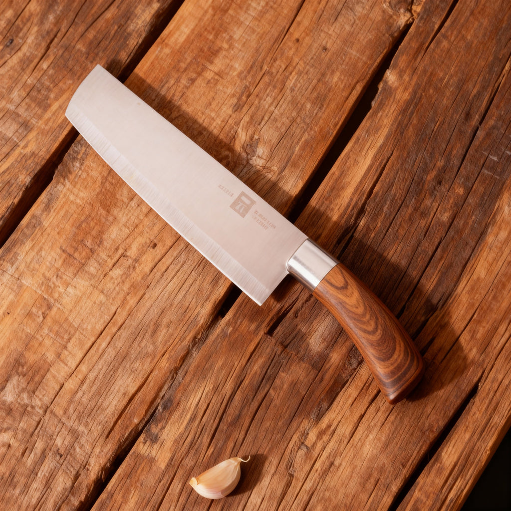 Artisan Brown-Handle Chef Knife&nbsp;