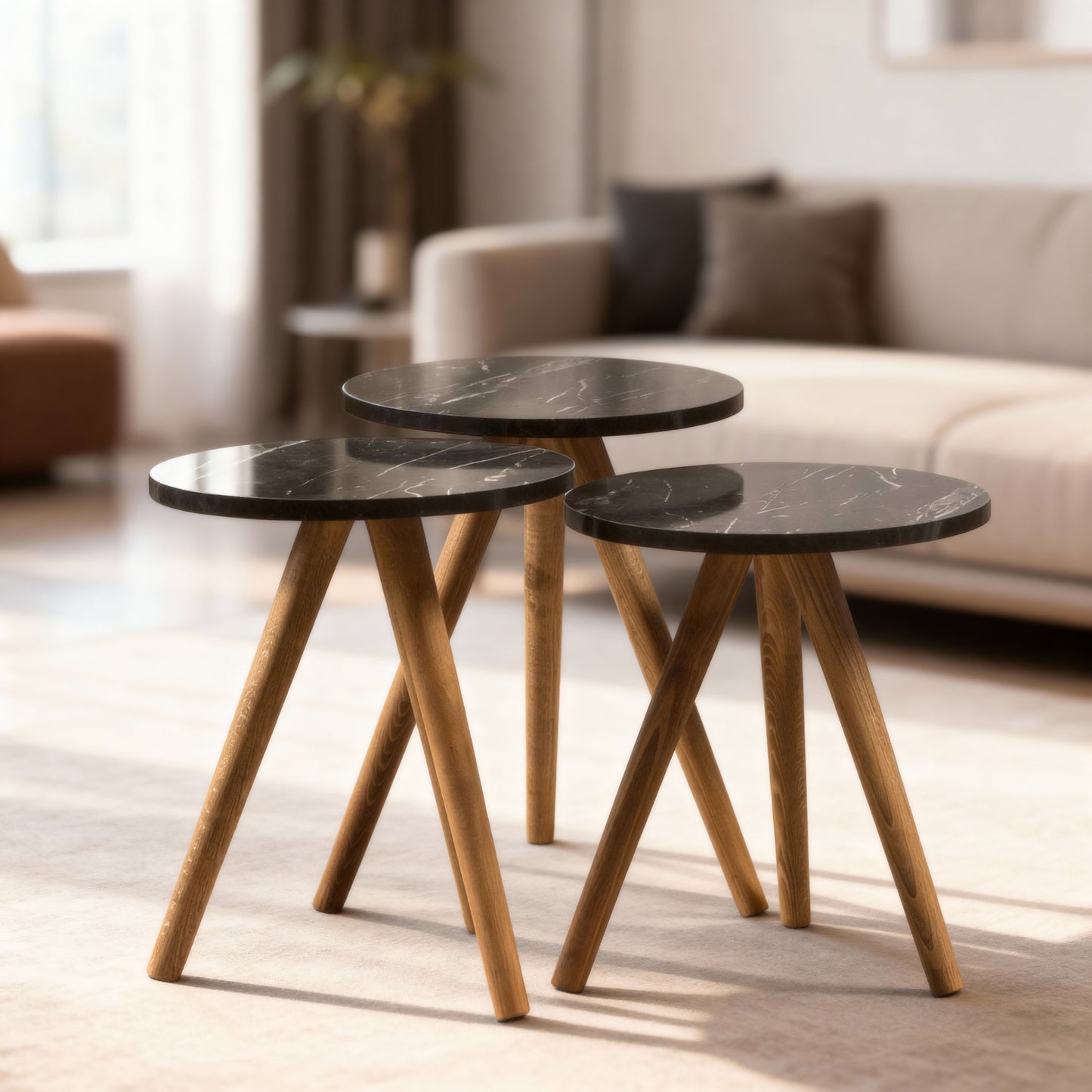 Ensemble de tables gigognes Nordic