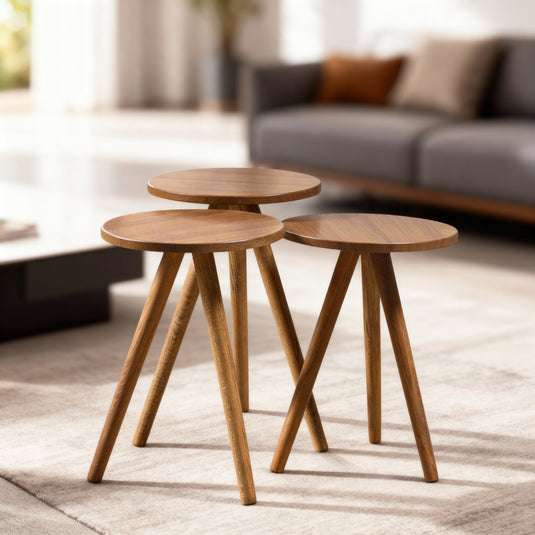 Nordic Nesting Trio Table Set