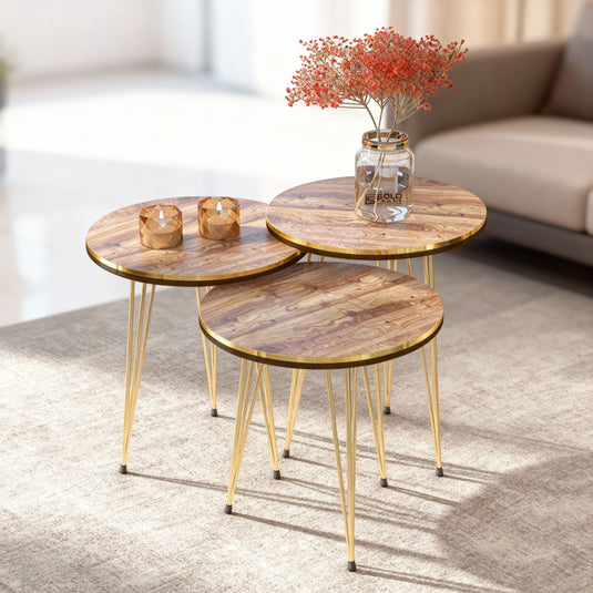 EleganceNest Trio Side Table Set