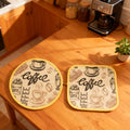2-Piece Coffee-Themed Sousplate Set