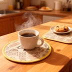 2-Piece Coffee-Themed Sousplate Set