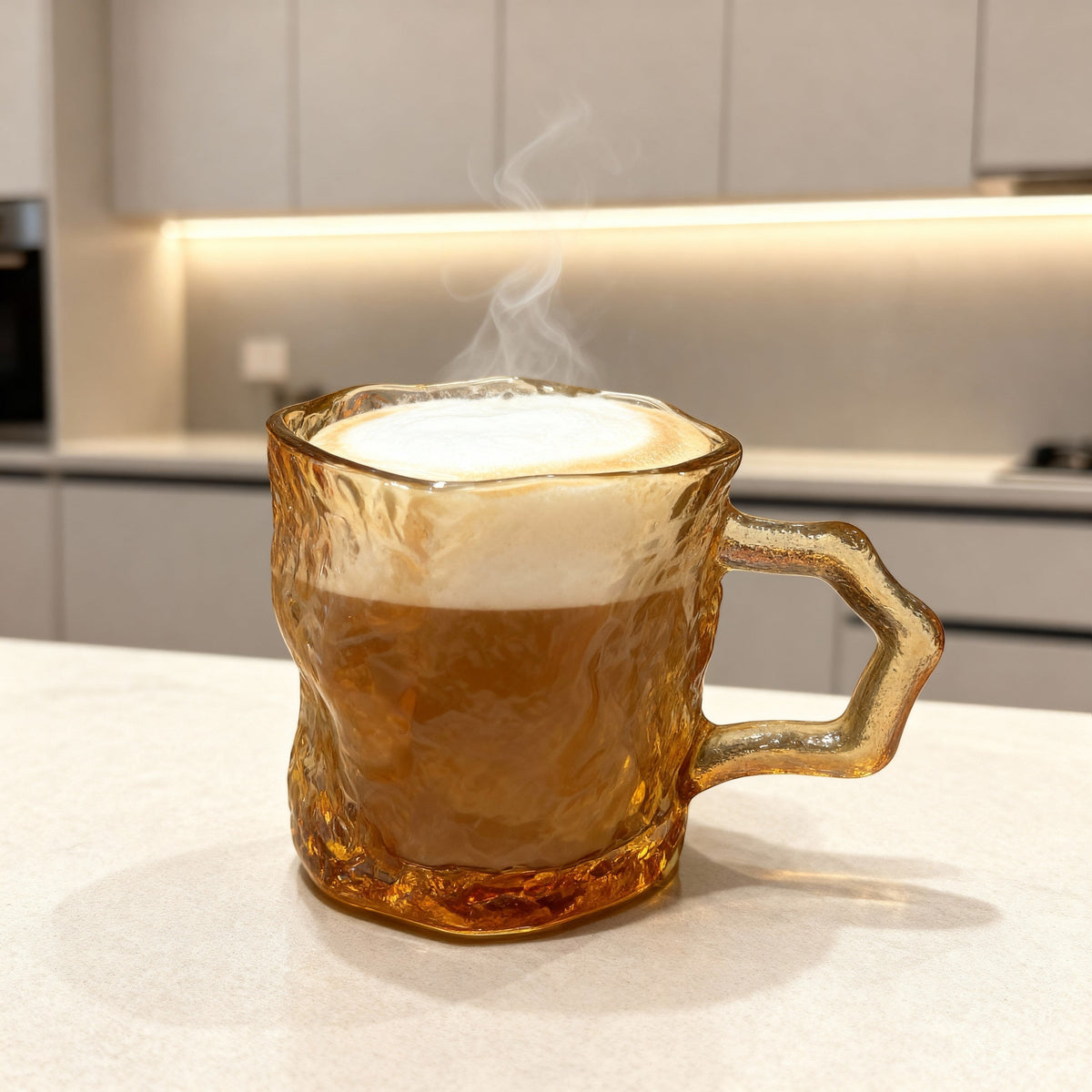 Crystal Brew Glass Mug Set