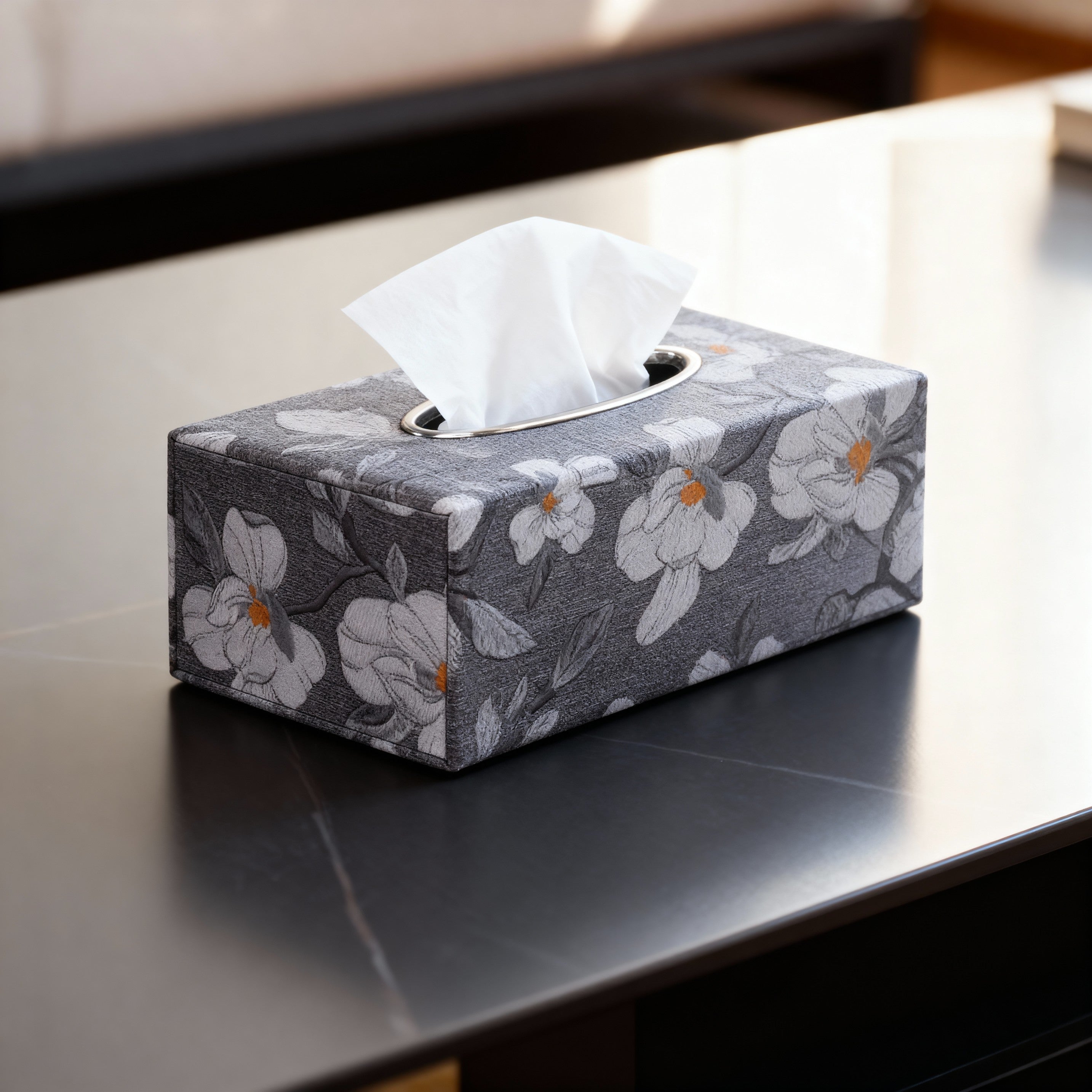 Elegance Bloom Tissue Box Cover