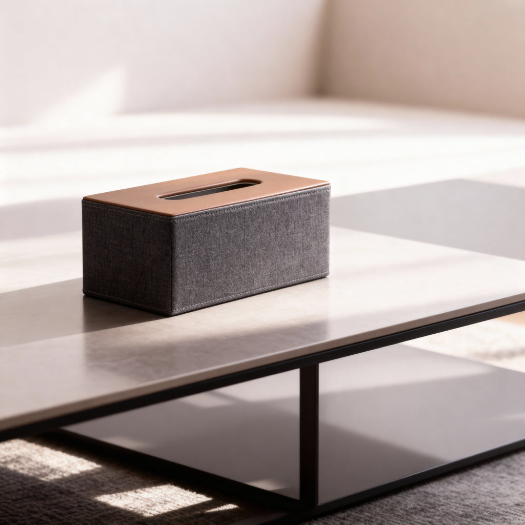 Premium Dual-Texture Tissue Box Cover