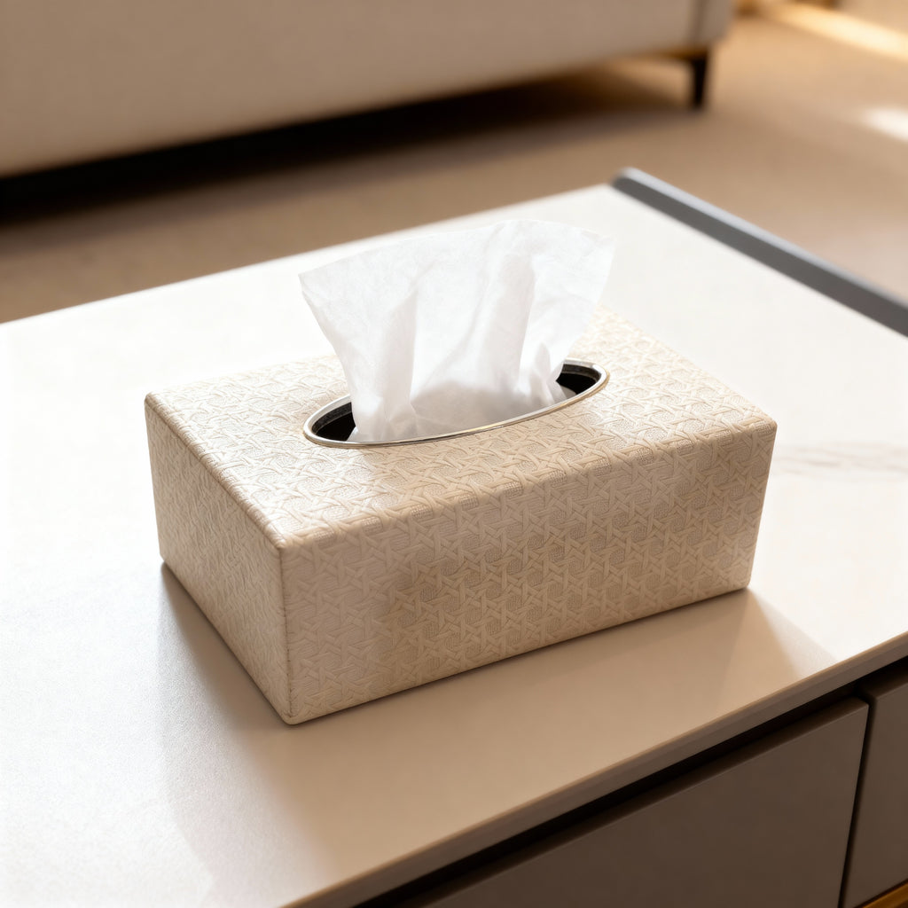 Elegant Patterned Tissue Box Cover