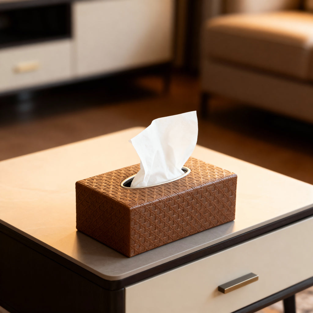 Elegant Patterned Tissue Box Cover