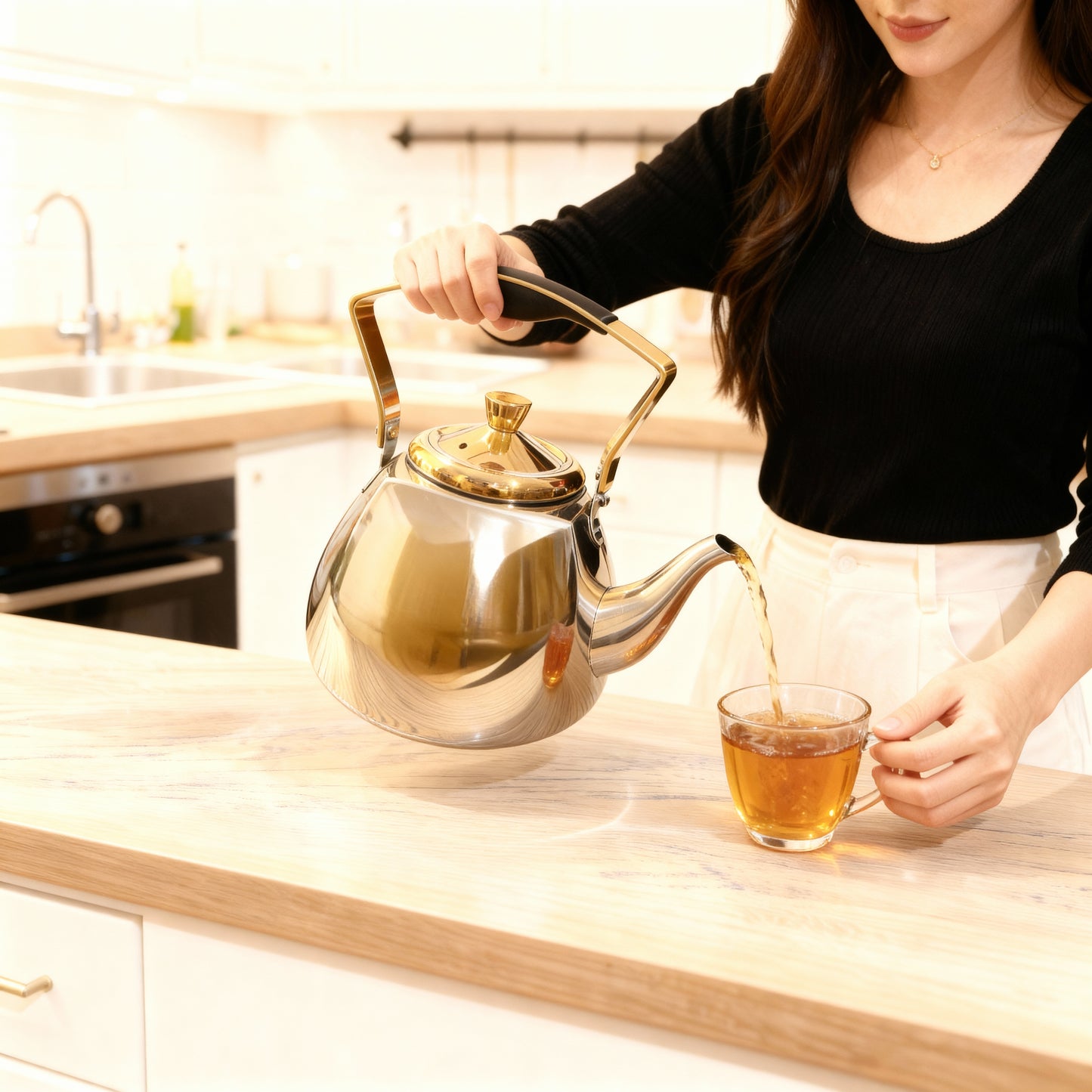 Bouilloire en acier inoxydable GoldenElite