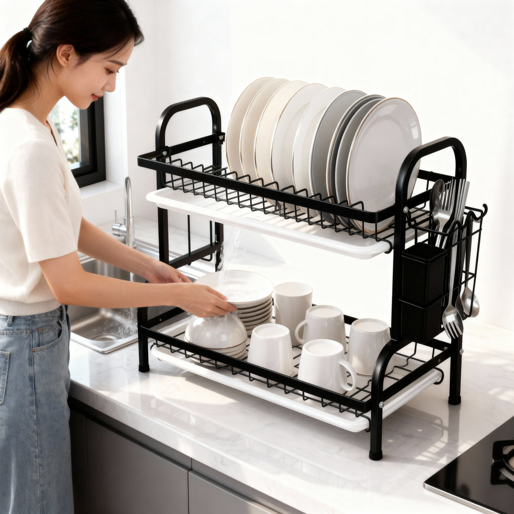 Apex Double-Tier Dish Rack