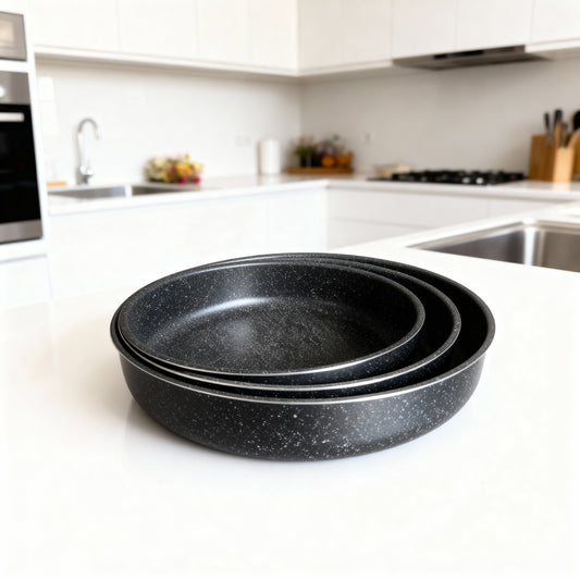 Set de moules à manqué ronds antiadhésifs – 3 pièces