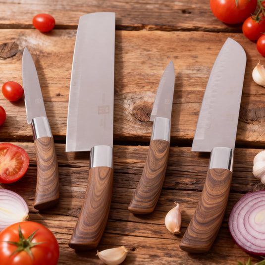 Artisan Brown-Handle Chef Knife