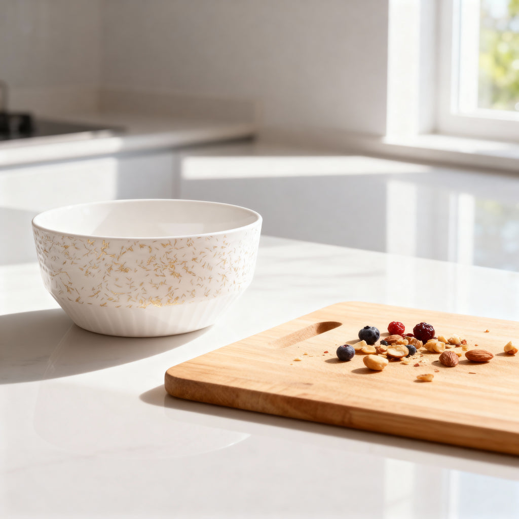 Elegant Patterned Serving Bowl