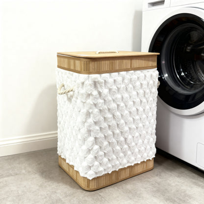 Panier à Linge en Bambou Pelucheux