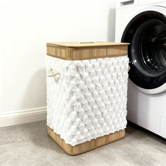 Panier à Linge en Bambou Pelucheux