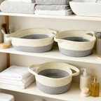 Woven Cotton Storage Baskets