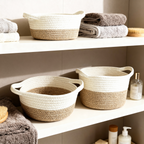 Woven Cotton Storage Baskets