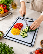 Non-Slip Cutting Board with Handle – 2 Sizes
