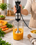 Dessini 700W 4-Blade Stainless Steel Hand Blender – Black