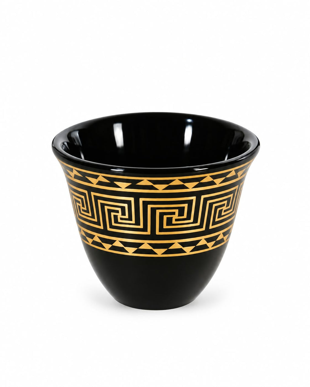 HA33-2 black and gold Arabic coffee cup set - design 1