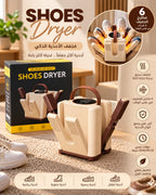 Electric shoe dryer features and six air outlets