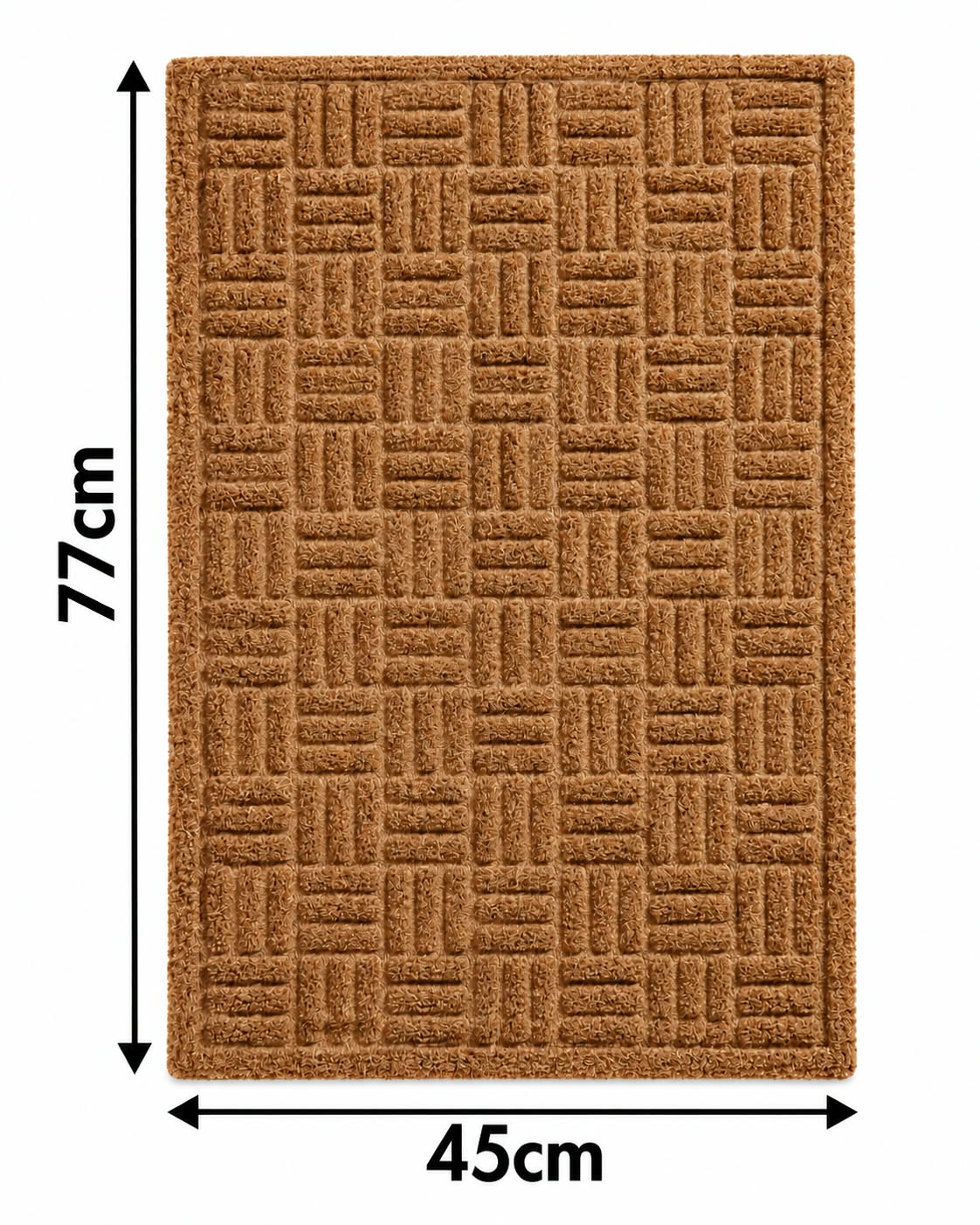 Basket weave doormat design 1