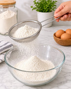 Stainless steel mesh strainer sifting flour