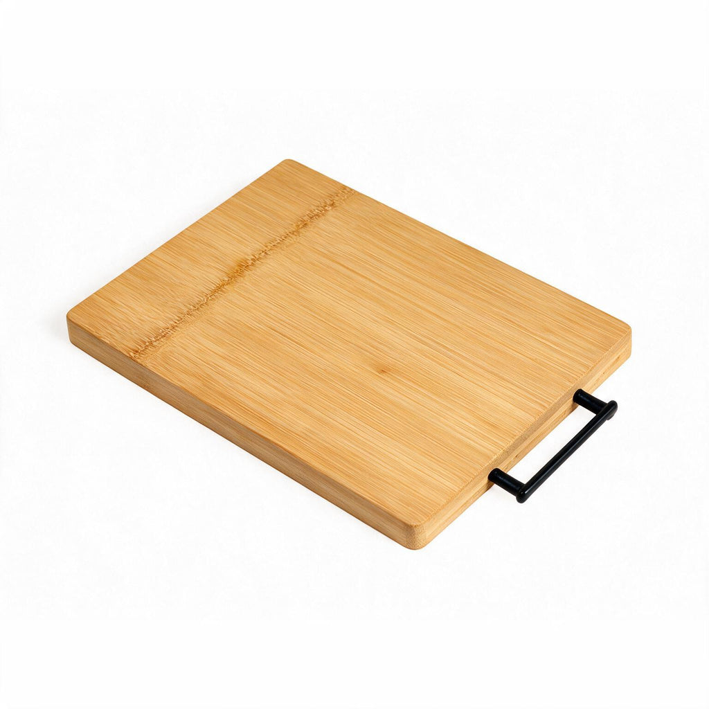 Bamboo Cutting Board with Plastic Handle